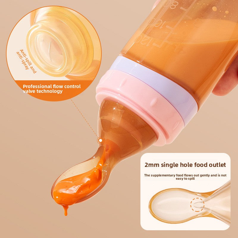 Silicone Squeeze Feeding Bottle