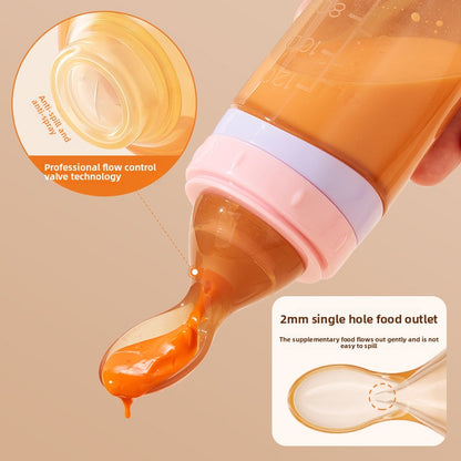 Silicone Squeeze Feeding Bottle