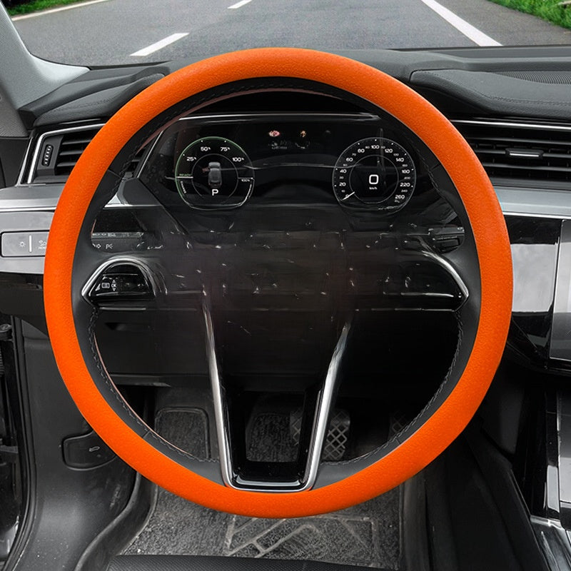 Silicone steering wheel cover