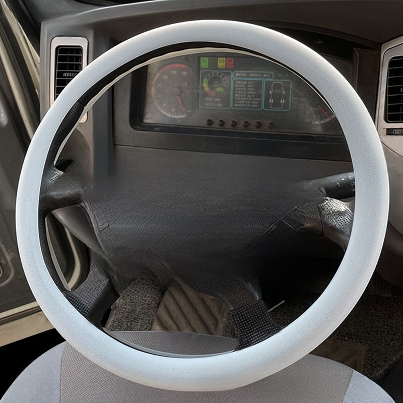 Silicone steering wheel cover