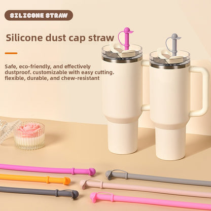 Silicone straw cap