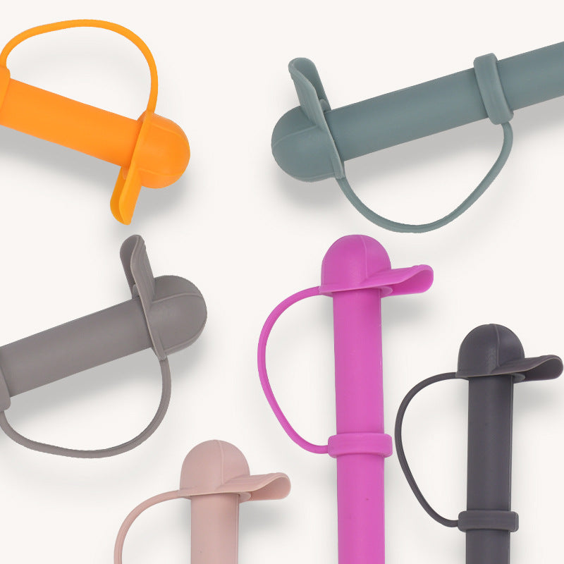 Silicone straw cap