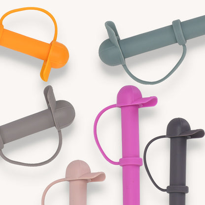 Silicone straw cap