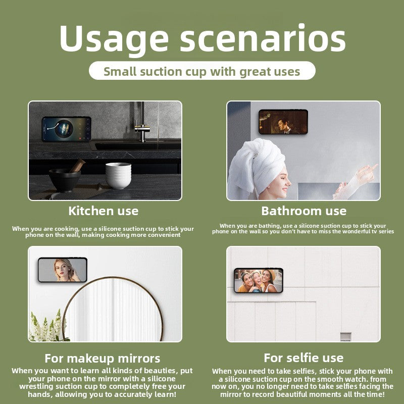 Silicone suction cup phone