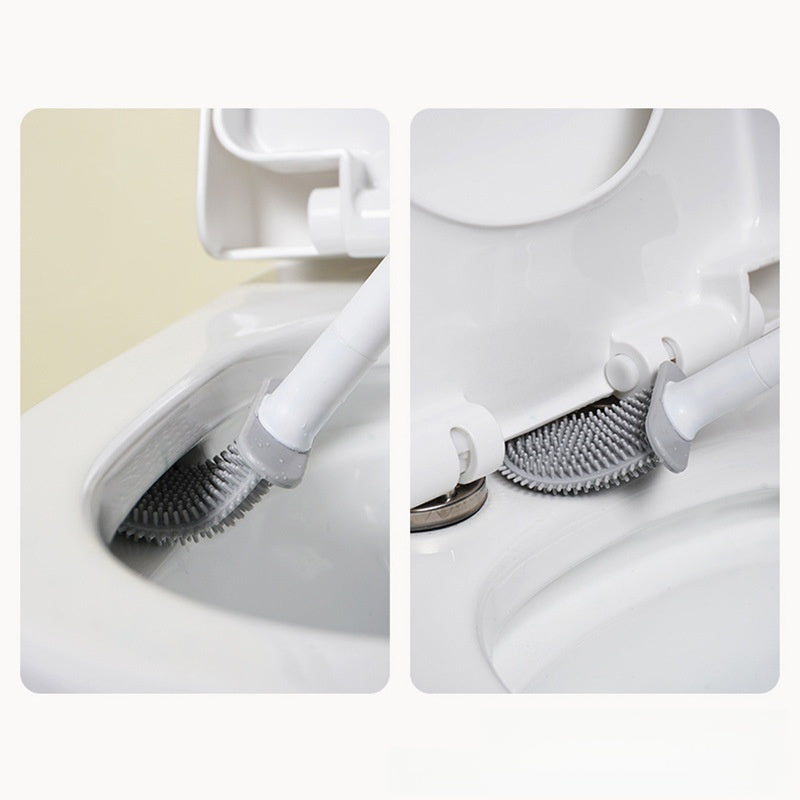 silicone toilet brush