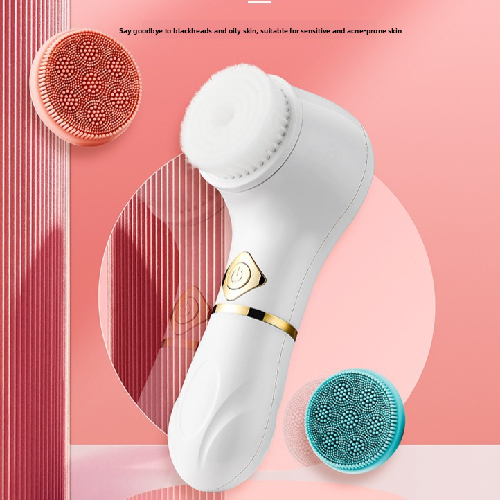 Silicone Vibration Facial Cleansing Brush