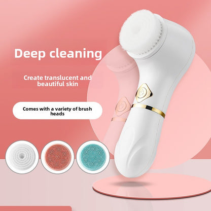 Silicone Vibration Facial Cleansing Brush