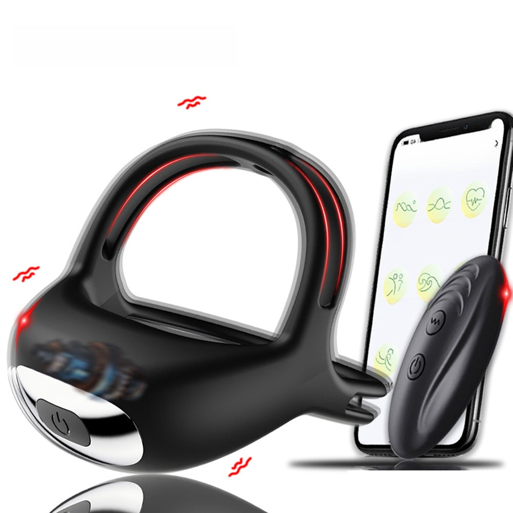 Silicone Vibration Ring with App Control