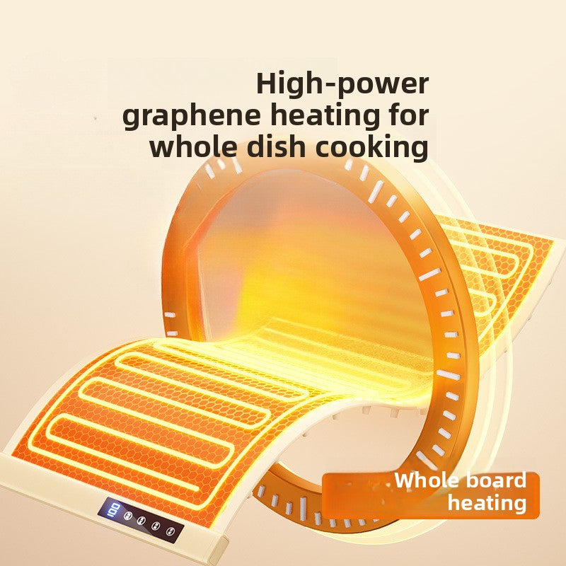 Silicone Warming Plate, Rollable Hot Pot Mat, Heat Preservation Board, Household Electric Heating Table Graphene