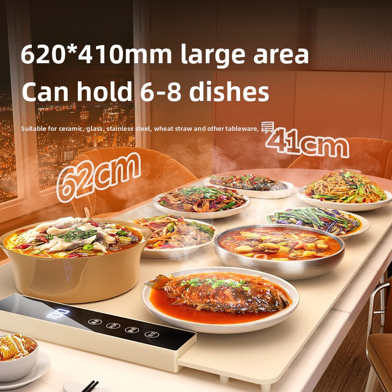 Silicone Warming Plate, Rollable Hot Pot Mat, Heat Preservation Board, Household Electric Heating Table Graphene