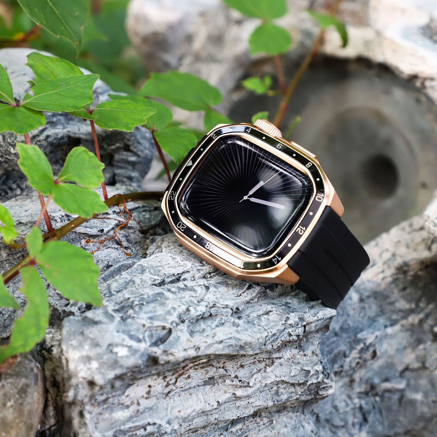 Silicone Watch Strap with Protective Case for iWatch