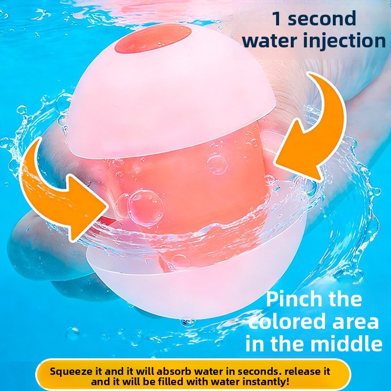 Silicone Water Ball with Double Openings