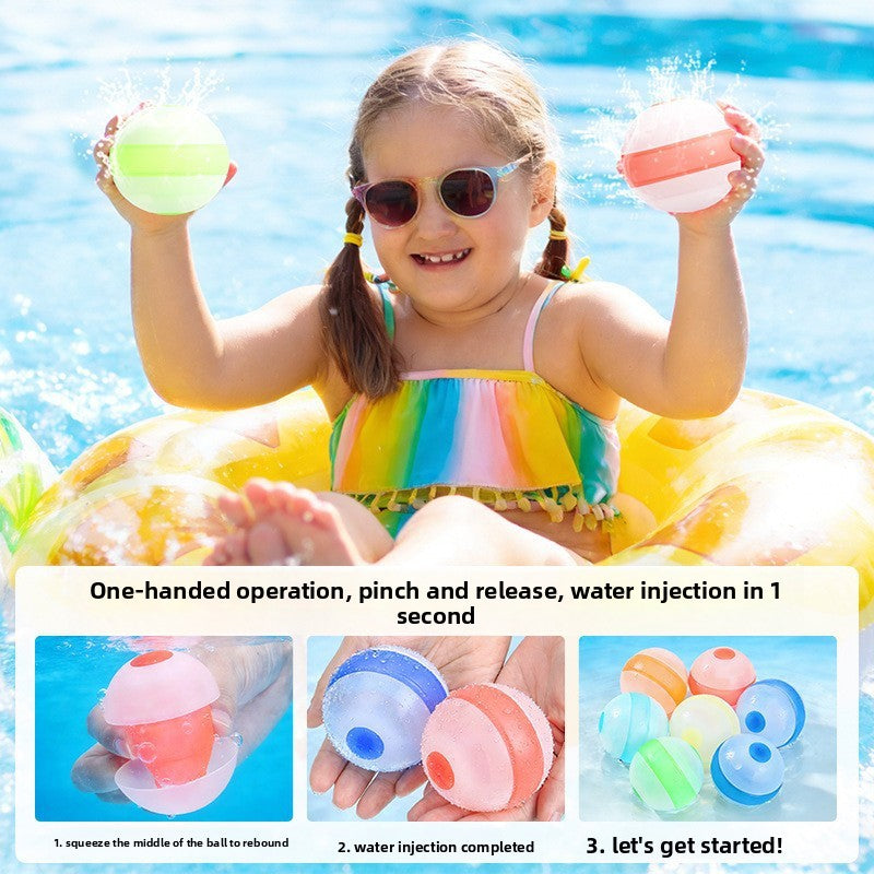 Silicone Water Ball with Double Openings