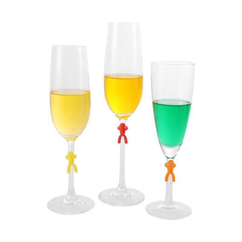 Silicone wine markers