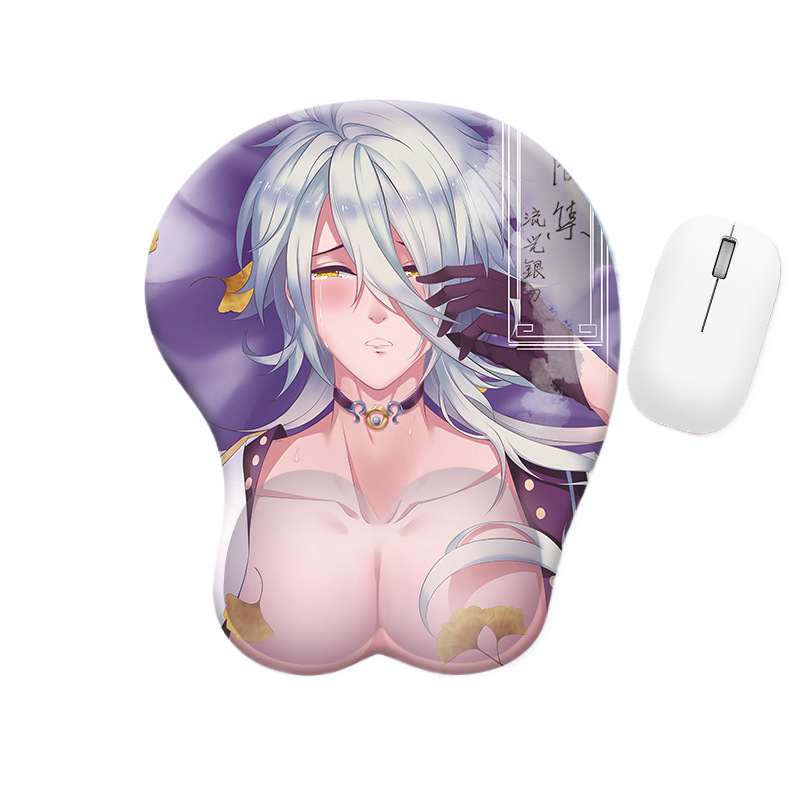 Silicone Wrist Support Mouse Pad with Cartoon Designs