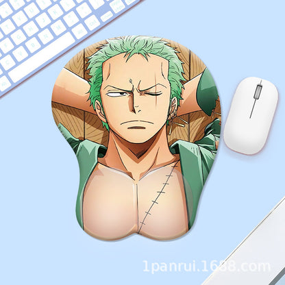 Silicone Wrist Support Mouse Pad with Cartoon Designs
