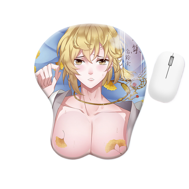 Silicone Wrist Support Mouse Pad with Cartoon Designs