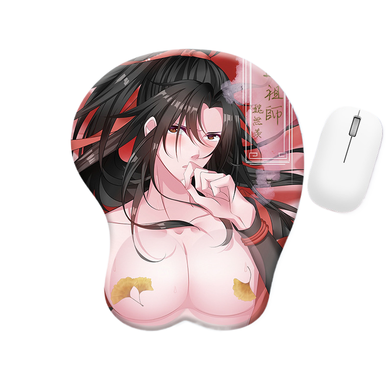 Silicone Wrist Support Mouse Pad with Cartoon Designs