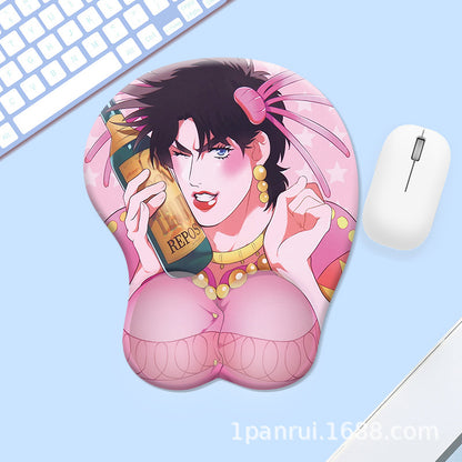 Silicone Wrist Support Mouse Pad with Cartoon Designs