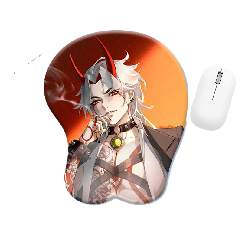 Silicone Wrist Support Mouse Pad with Cartoon Designs