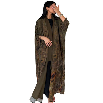 Silk chiffon printed dress