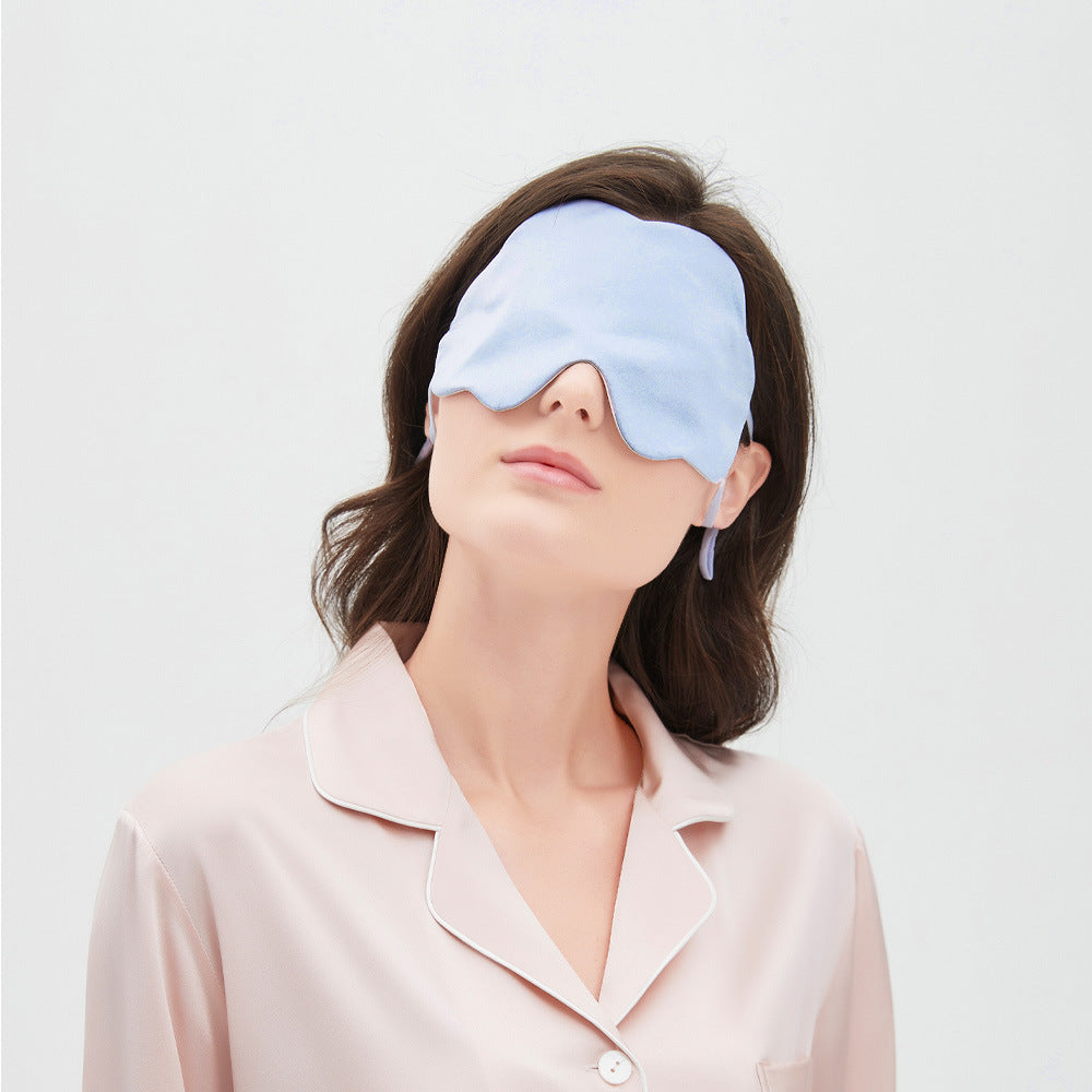 Silk-cotton double-sided ear-type eye mask