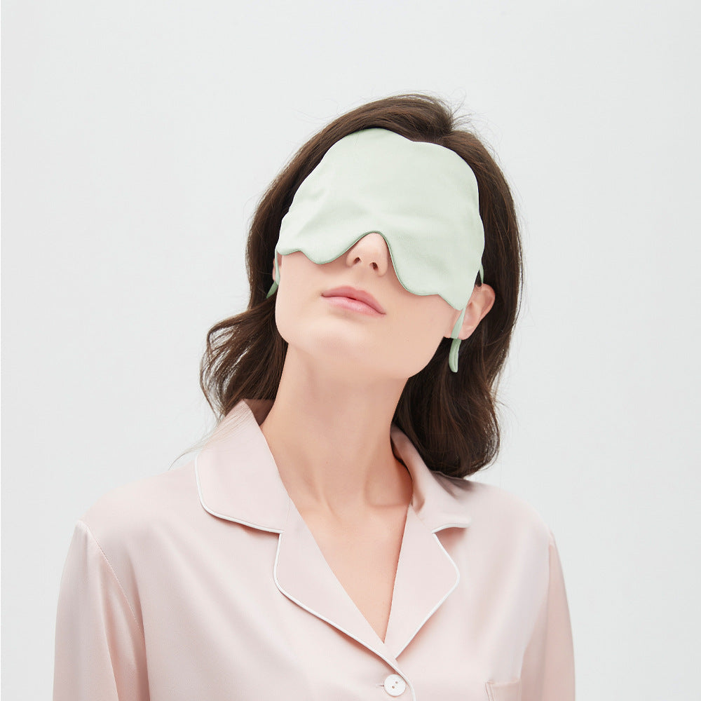 Silk-cotton double-sided ear-type eye mask