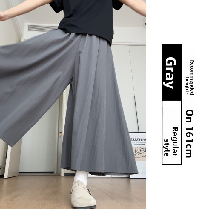 Silk cotton linen summer high-waisted slimming skirt for women