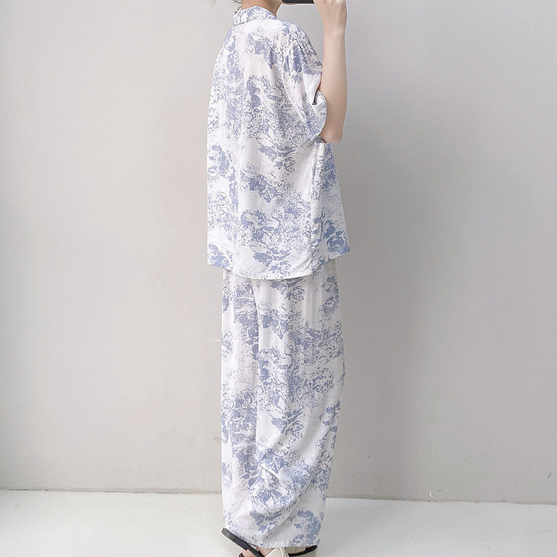 Silk-cotton suit set