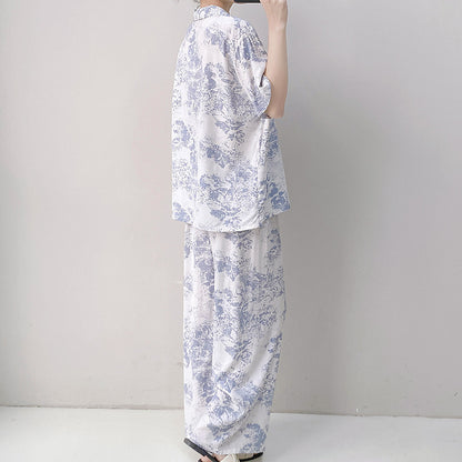 Silk-cotton suit set