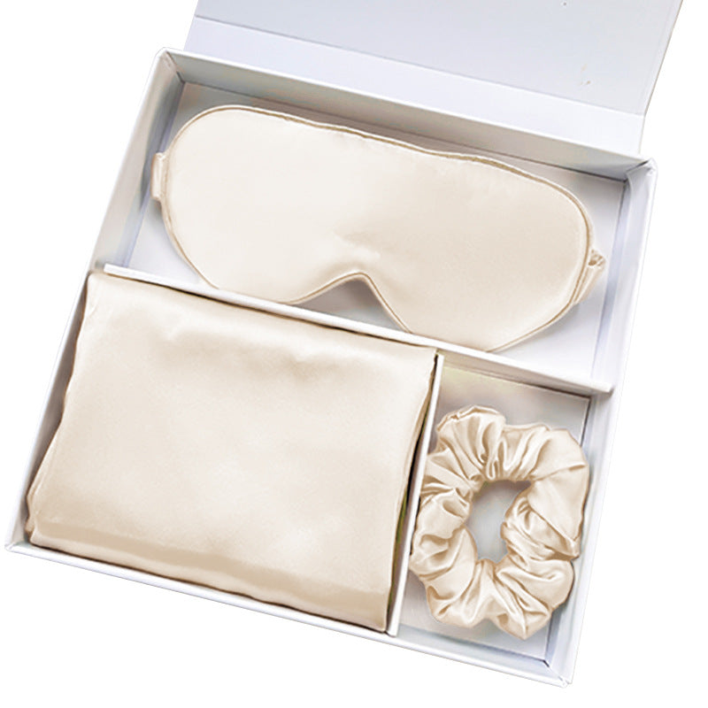 Silk Eye Mask and Pillowcase Gift Set