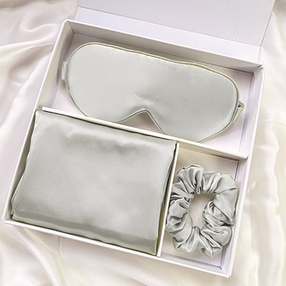 Silk Eye Mask and Pillowcase Gift Set