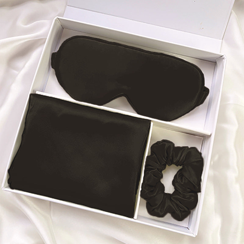 Silk Eye Mask and Pillowcase Gift Set