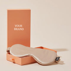 Ivory White 19mm Eye Mask