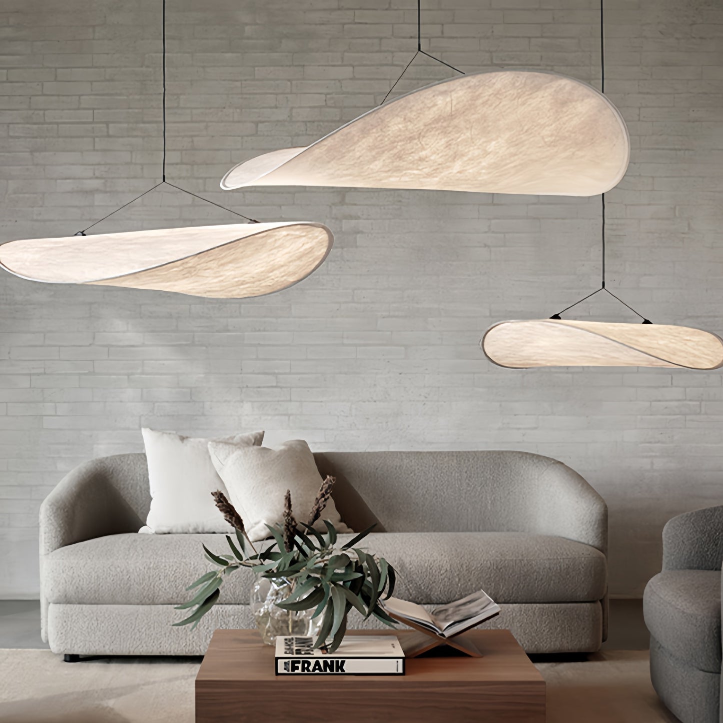Silk Fabric LED Chandelier with Dimming