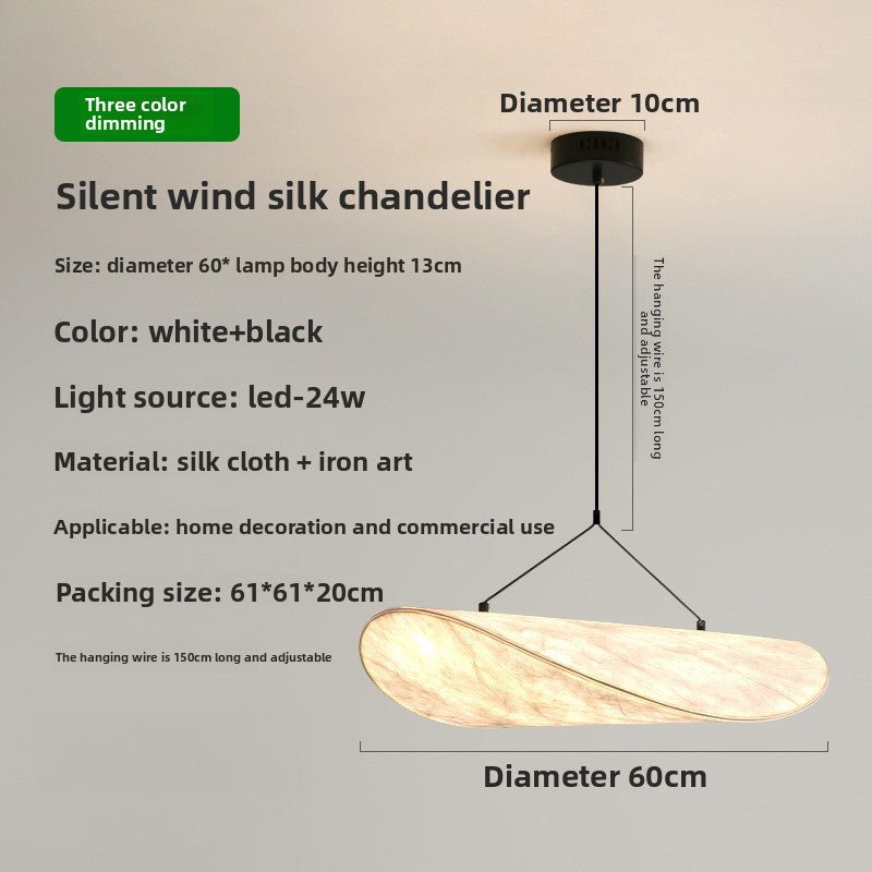 Silk Fabric LED Chandelier with Dimming