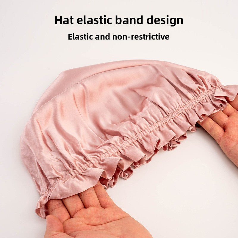 Silk hair care home cap