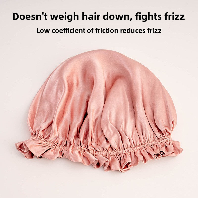 Silk hair care home cap