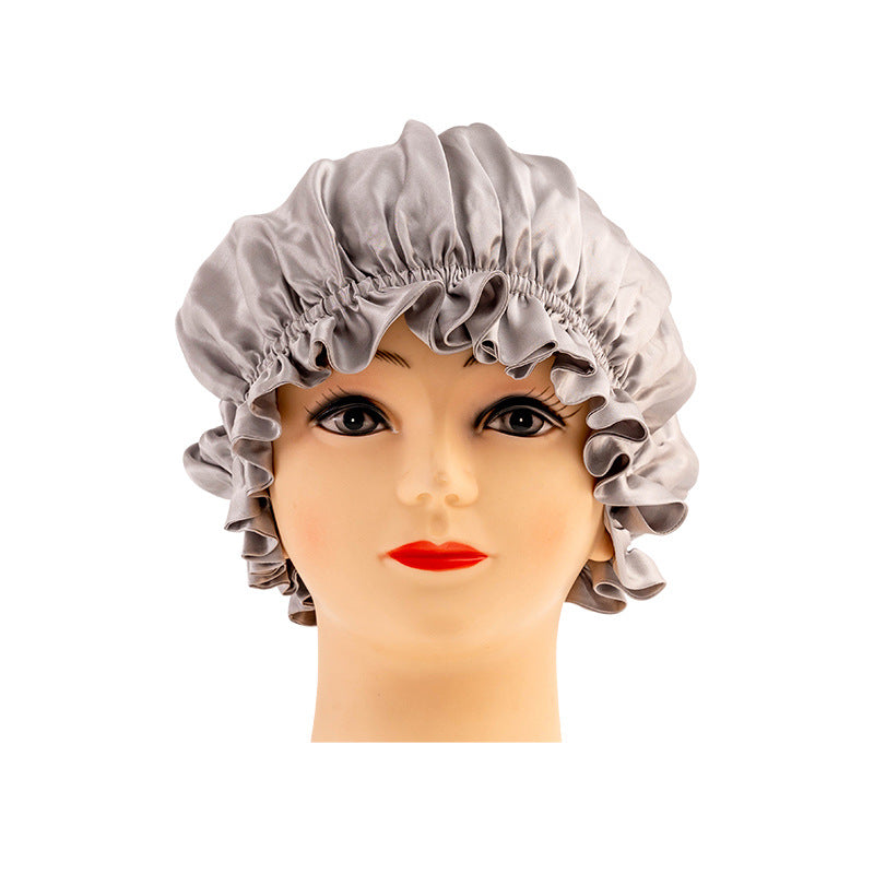 Silk hair care home cap