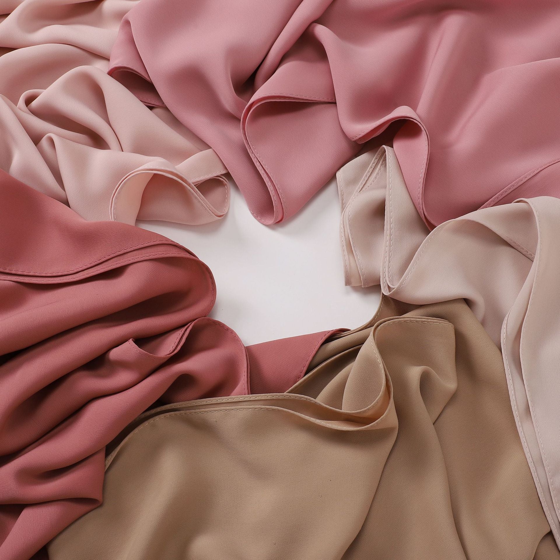 Silk-like long scarf
