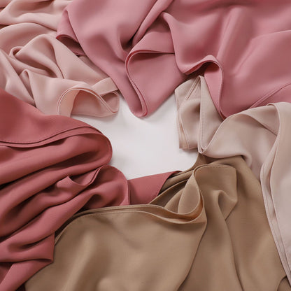 Silk-like long scarf