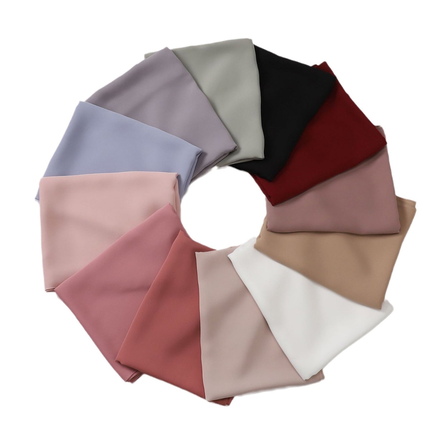 Silk-like long scarf