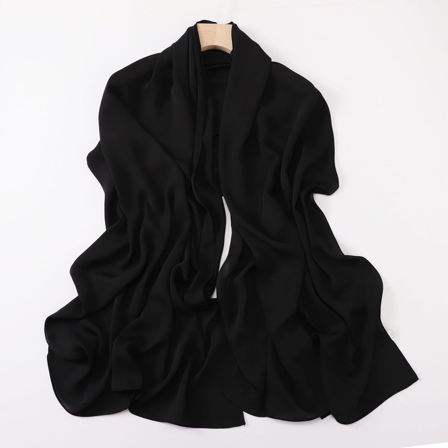 Silk-like long scarf