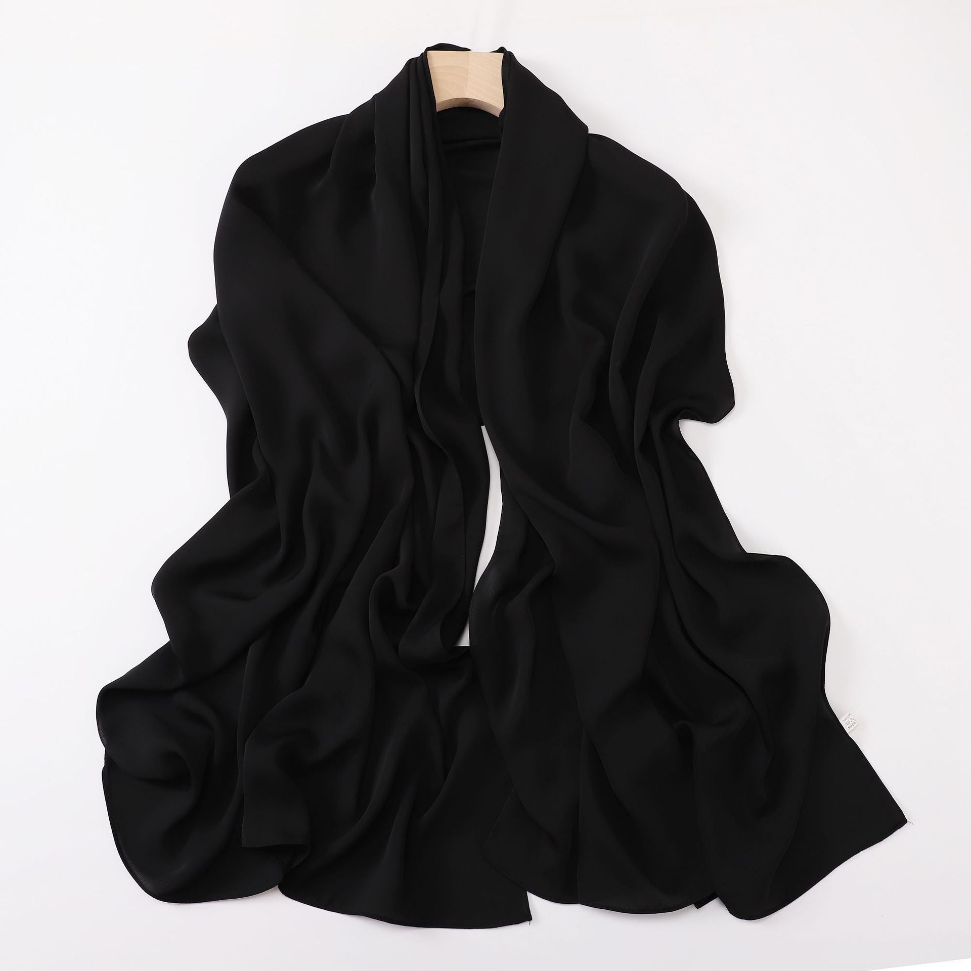 Silk-like long scarf