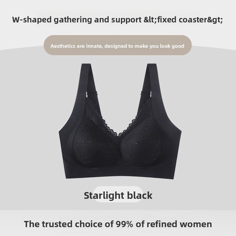 Silk Lined Lace Comfort Bra
