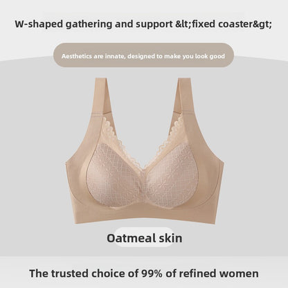 Silk Lined Lace Comfort Bra