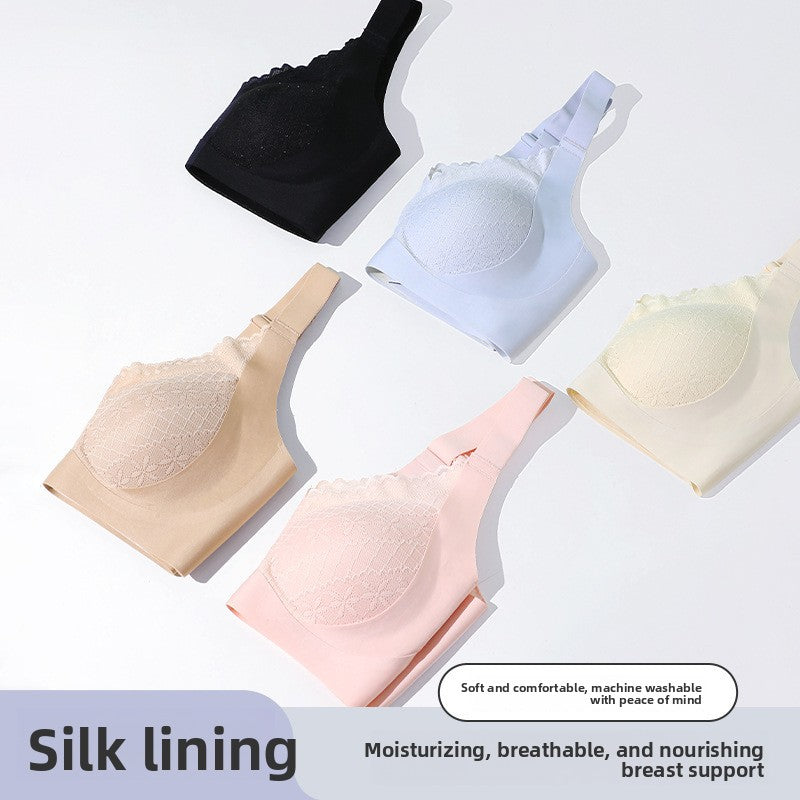 Silk Lined Lace Comfort Bra
