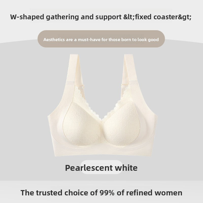 Silk Lined Lace Comfort Bra