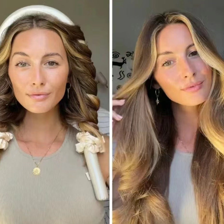 Silk No-Heat Hair Curler for Overnight Styling