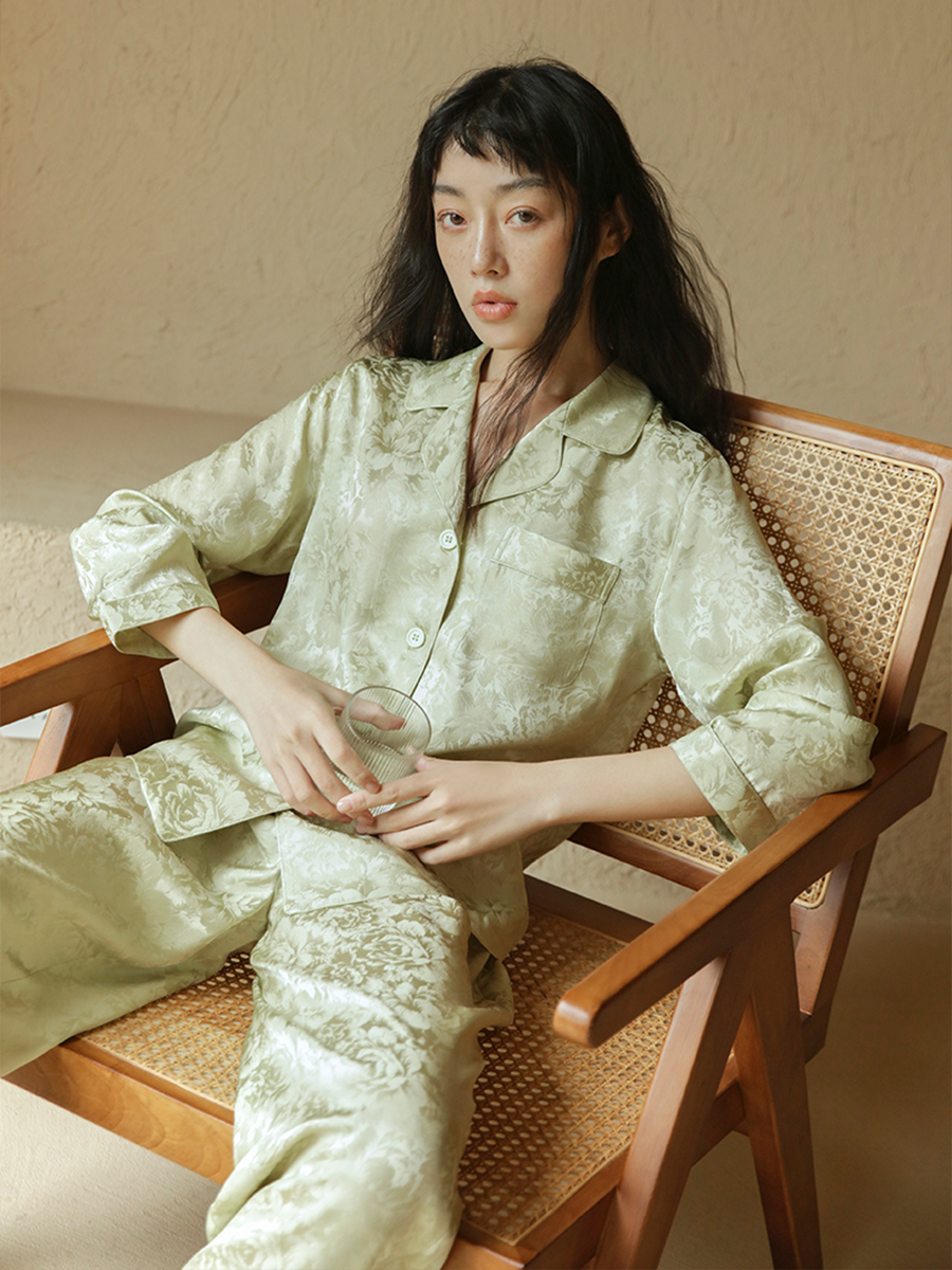 silk pajama set